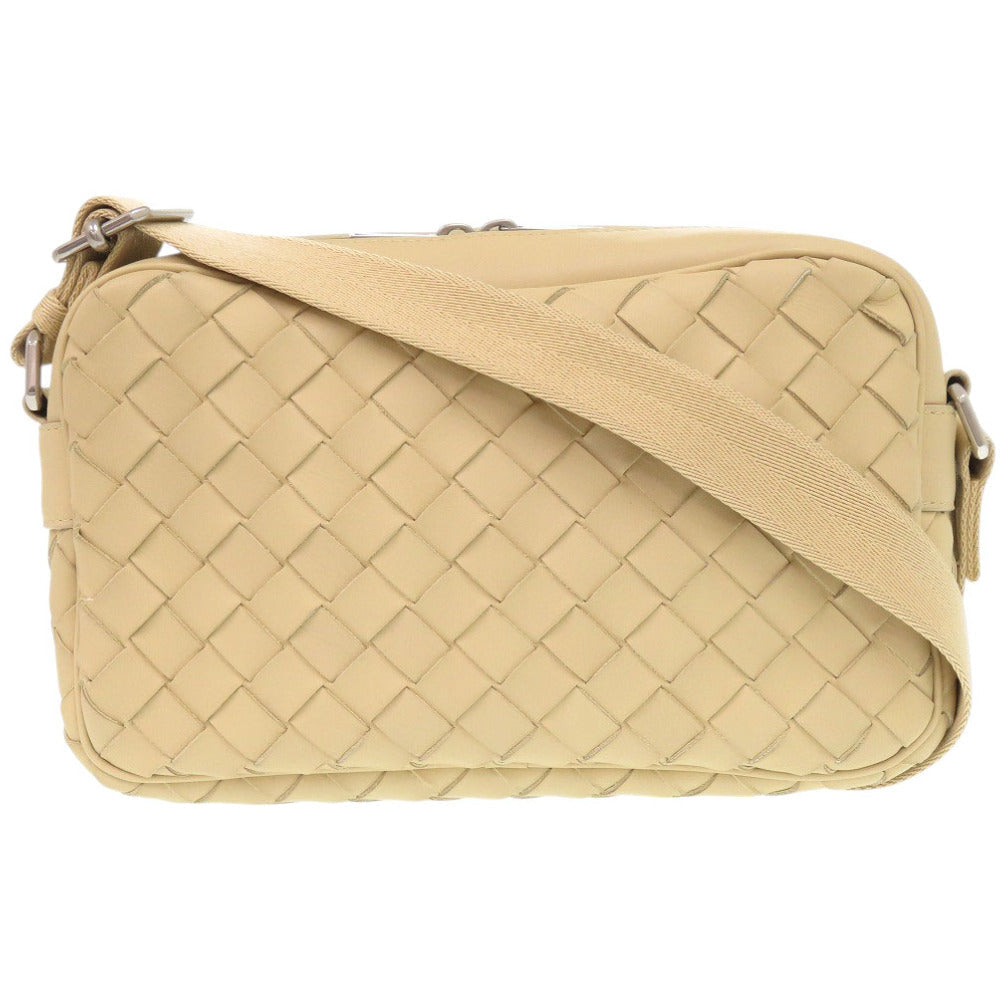 BOTTEGA VENETA – Intrecciato Shoulder Bag – Beige Leather – 100% Authentic ✨Previously Owned Near Mint Condition ~33% Off MSRP