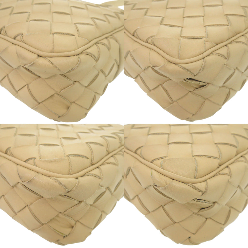 BOTTEGA VENETA – Intrecciato Shoulder Bag – Beige Leather – 100% Authentic ✨Previously Owned Near Mint Condition ~33% Off MSRP