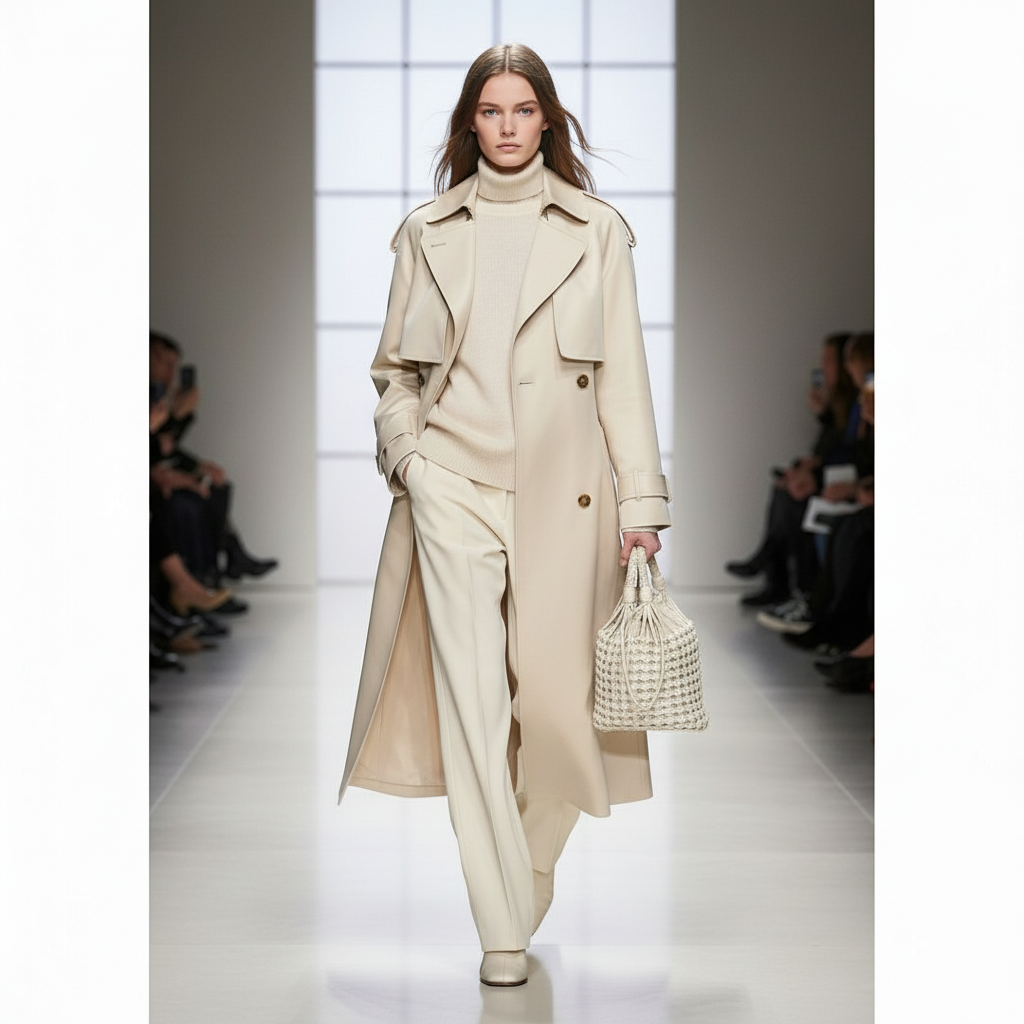 BOTTEGA VENETA – Cavallino Handbag 709612 – White Leather & Canvas – 100% Authentic ✨Previously Owned Excellent Condition ~33% Off MSRP