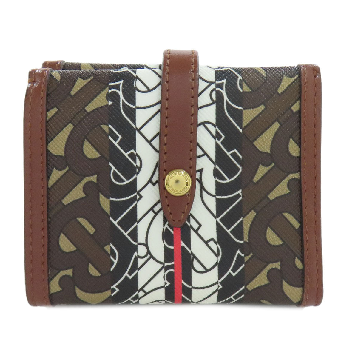 BURBERRY – Bifold Wallet – Brown Logo PVC – 100% Authentic ✨Previously Owned Very Good Condition ~36% Off MSRP