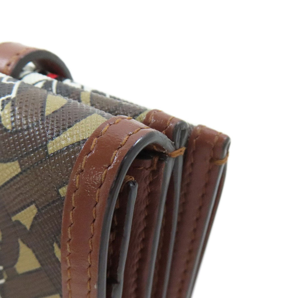 BURBERRY – Bifold Wallet – Brown Logo PVC – 100% Authentic ✨Previously Owned Very Good Condition ~36% Off MSRP