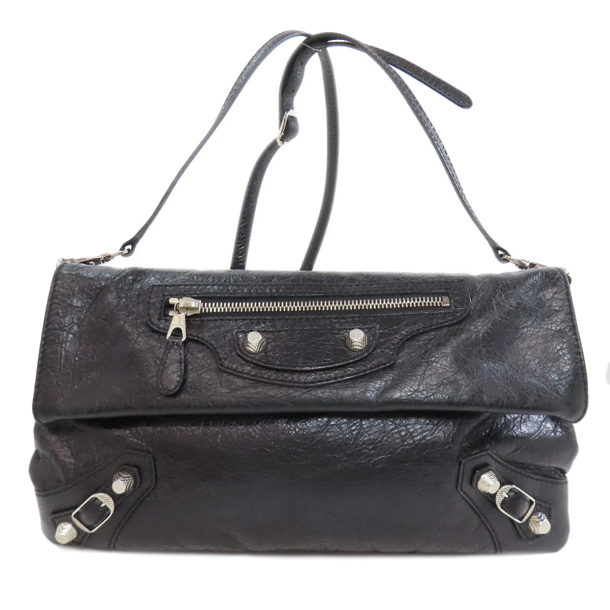 BALENCIAGA Black Calfskin Giant Envelope