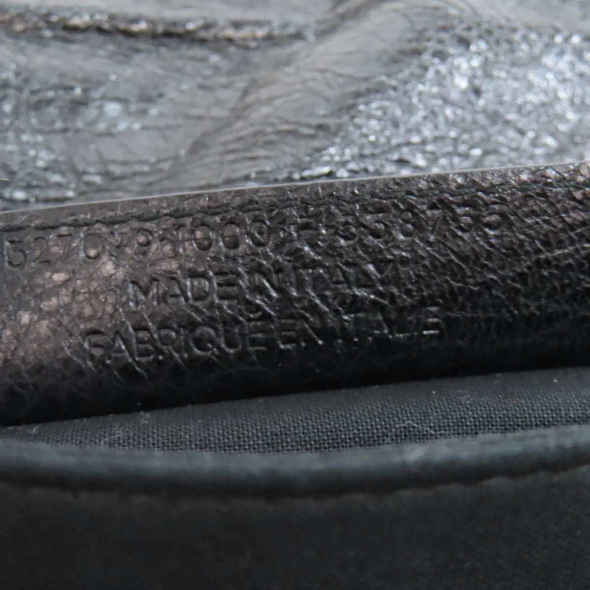 BALENCIAGA Black Calfskin Giant Envelope