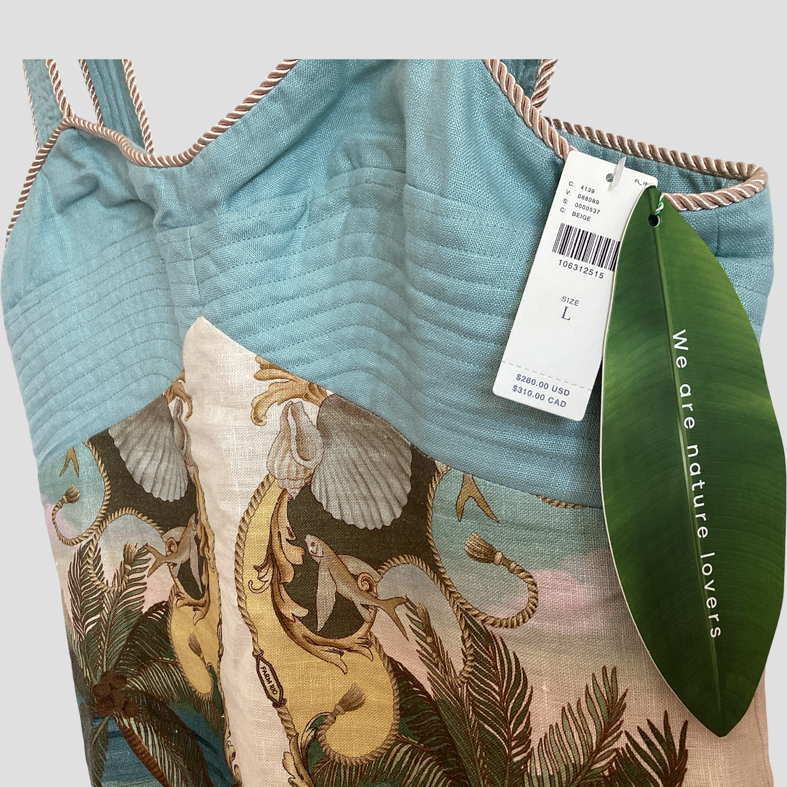 Farm Rio Royal Sea Linen Midi Dress – NWT - Authentic