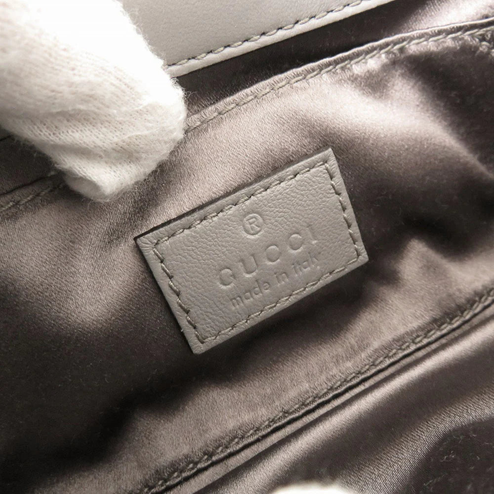 GUCCI – Horsebit Chain Shoulder Bag – Gray Leather – Italy – 100% Authentic ✨Previously Owned Pristine/Near New ~47% Off MSRP