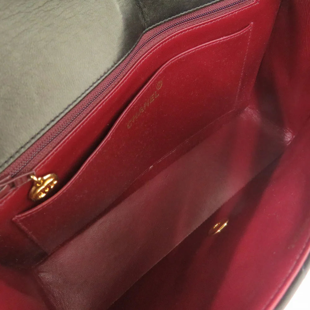 CHANEL – Diana 25 Medium – COCO Mark –Black Lambskin with Gold-Tone Hardware