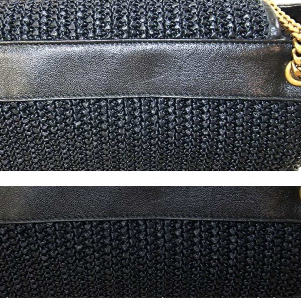 Saint Laurent Nolita Raffia Chain Shoulder Bag Authentic Previously Owned
