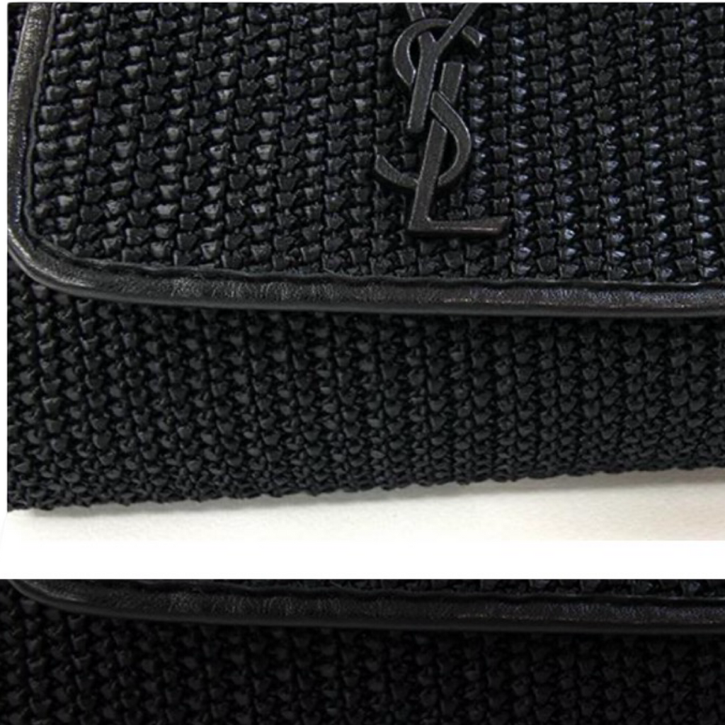 Saint Laurent Nolita Raffia Chain Shoulder Bag Authentic Previously Owned
