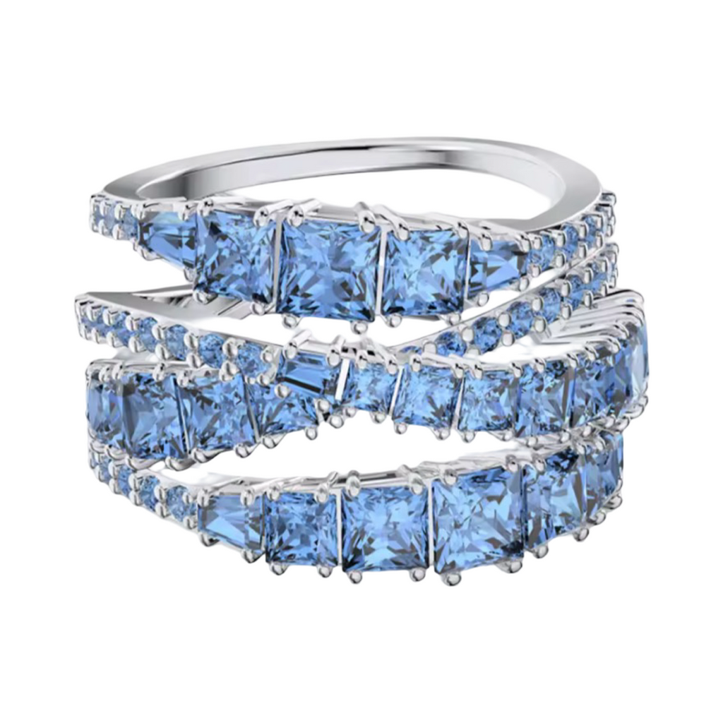 Colourful Zircon Statement Ring – 925 Sterling Silver – Colorful Zircon Statement Ring