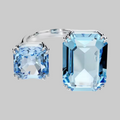 Colourful Zircon Statement Ring – 925 Sterling Silver – Colorful Zircon Statement Ring