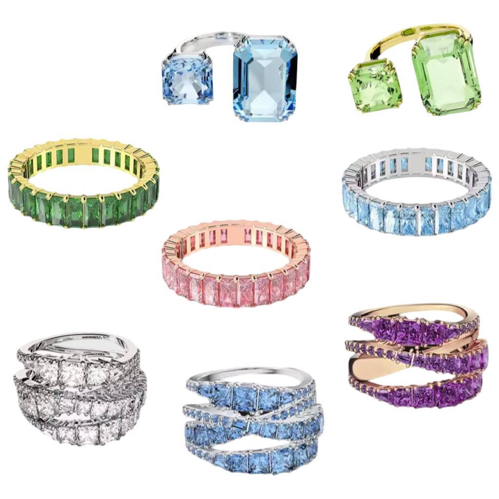 Colourful Zircon Statement Ring – 925 Sterling Silver – Colorful Zircon Statement Ring
