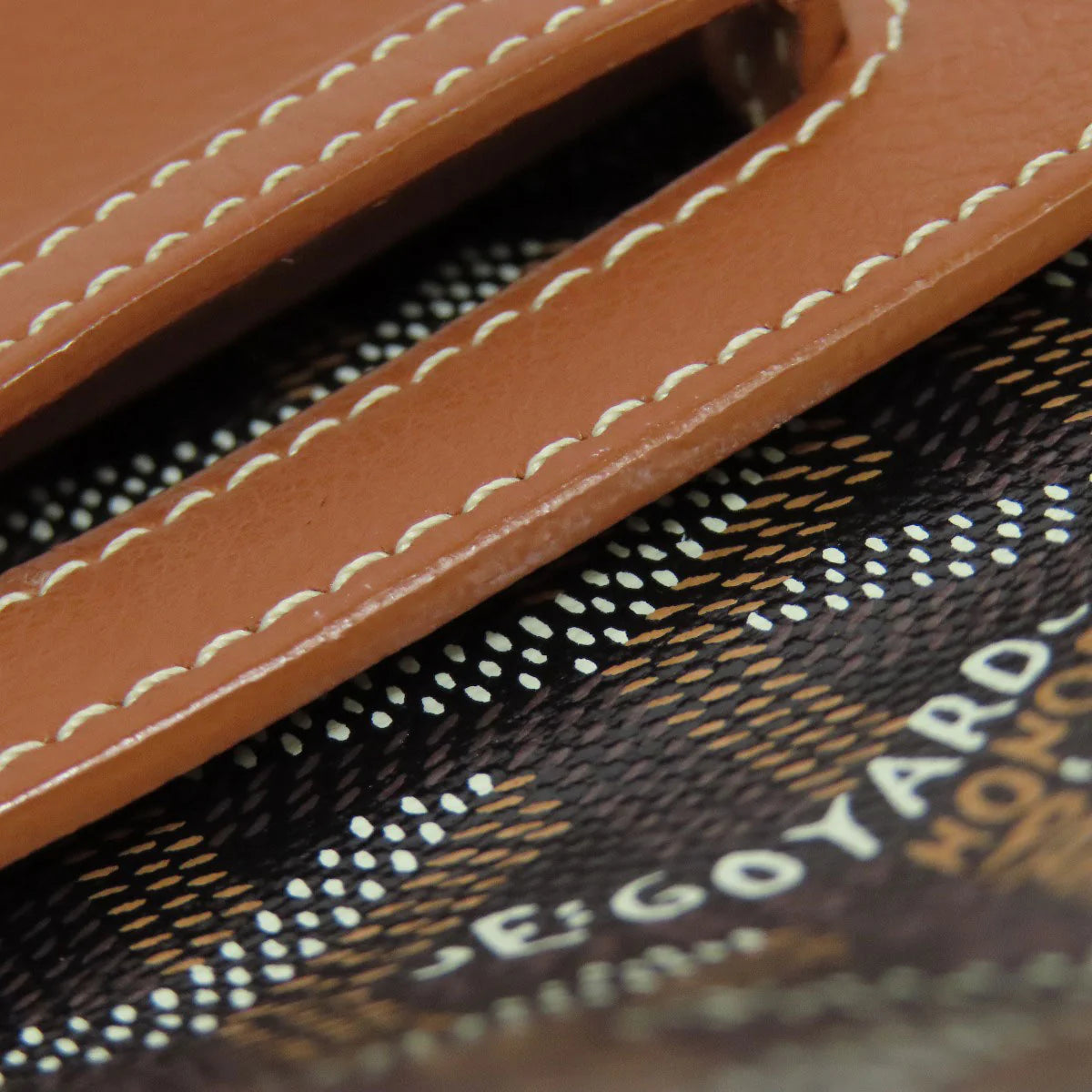 GOYARD  – Saigon Mini 2WAY – Brown Goyardine Canvas with Leather Trim