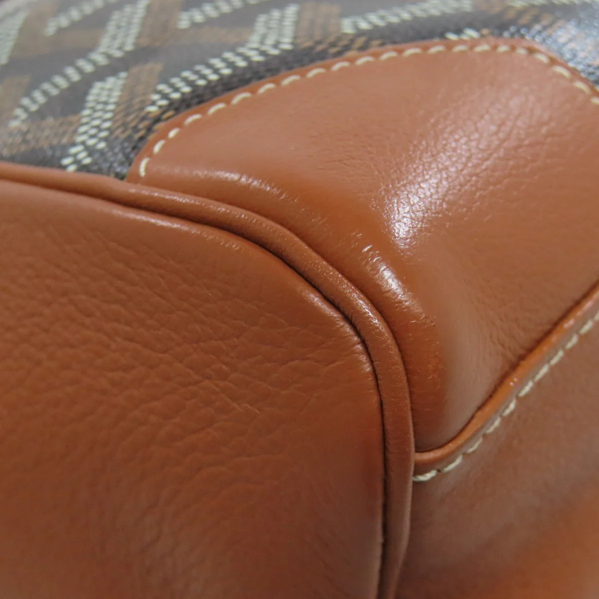 GOYARD  – Saigon Mini 2WAY – Brown Goyardine Canvas with Leather Trim