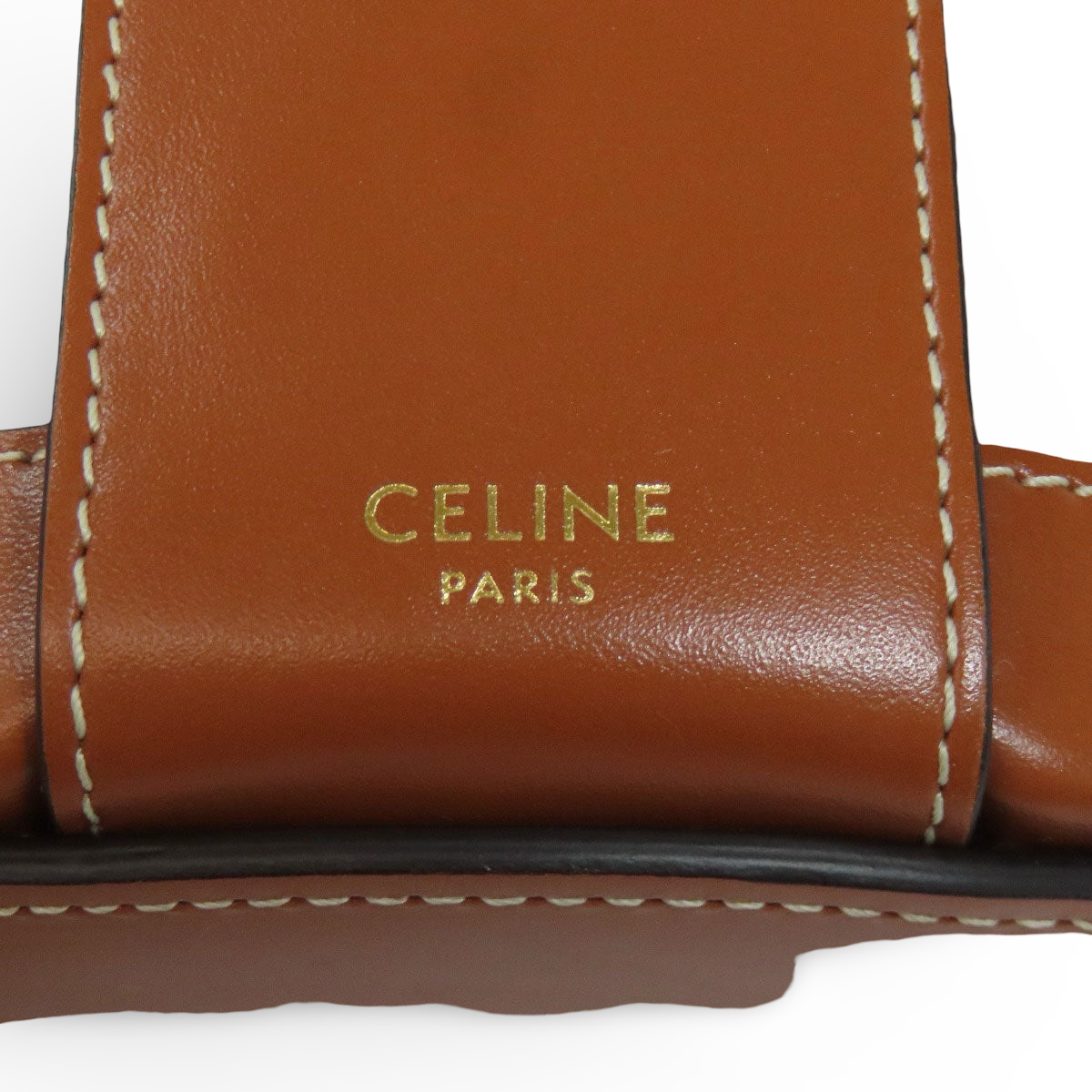 CELINE – Tambour Triomphe Shoulder Bag – Brown PVC & Calfskin – 100% Authentic ✨Previously Owned Excellent condition ~28% Off MSRP