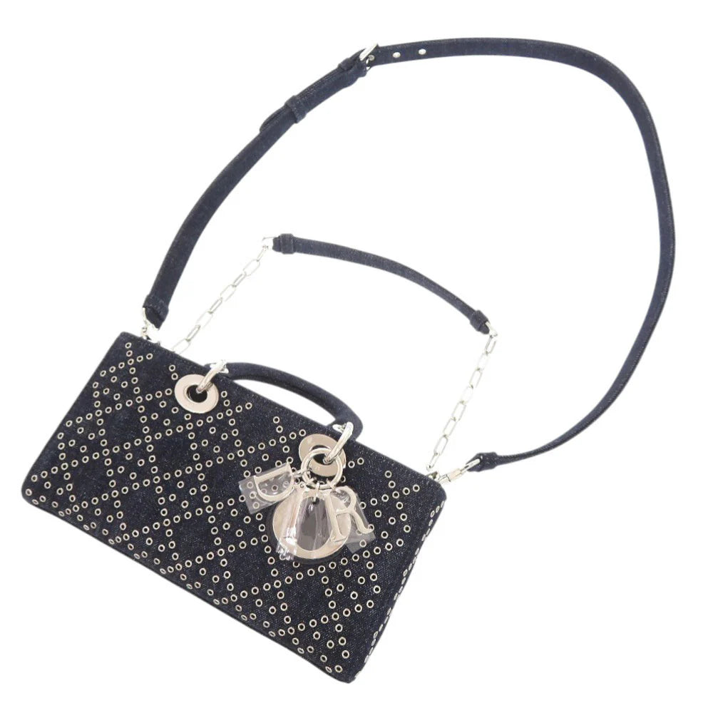 Christian Dior – Lady D-Joy Cannage Medium 2WAY Denim Blue