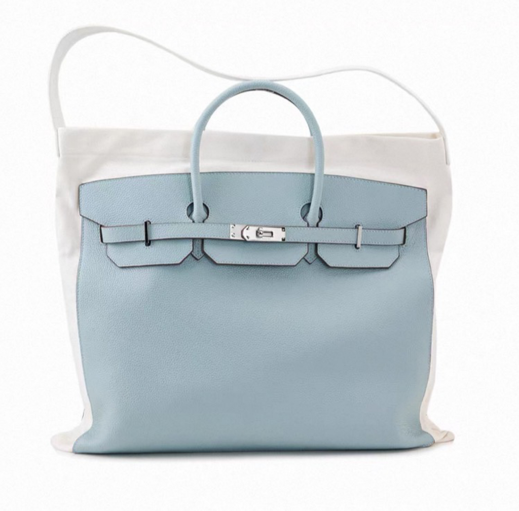 Leather & Canvas Carryall Tote Bag — Small & Large
