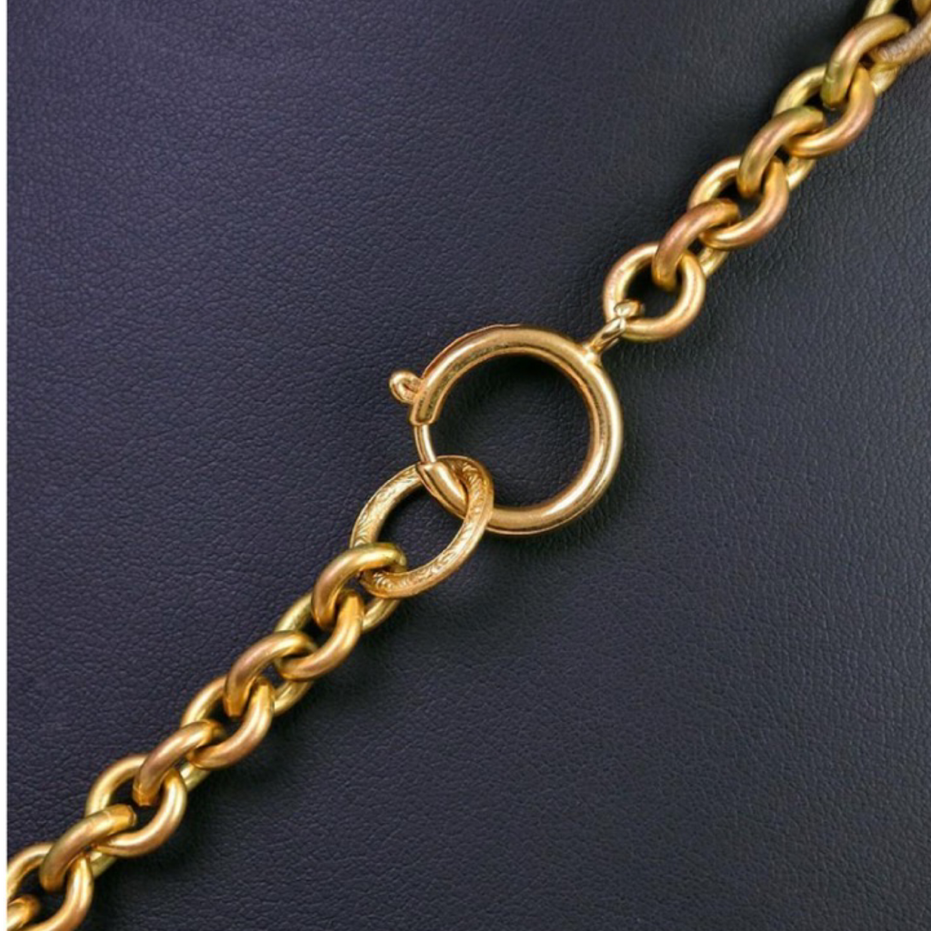 CHANEL – Coco Mark Medallion Necklace – 93P – 1993 Spring Collection – Gold Plated – Previously Owned