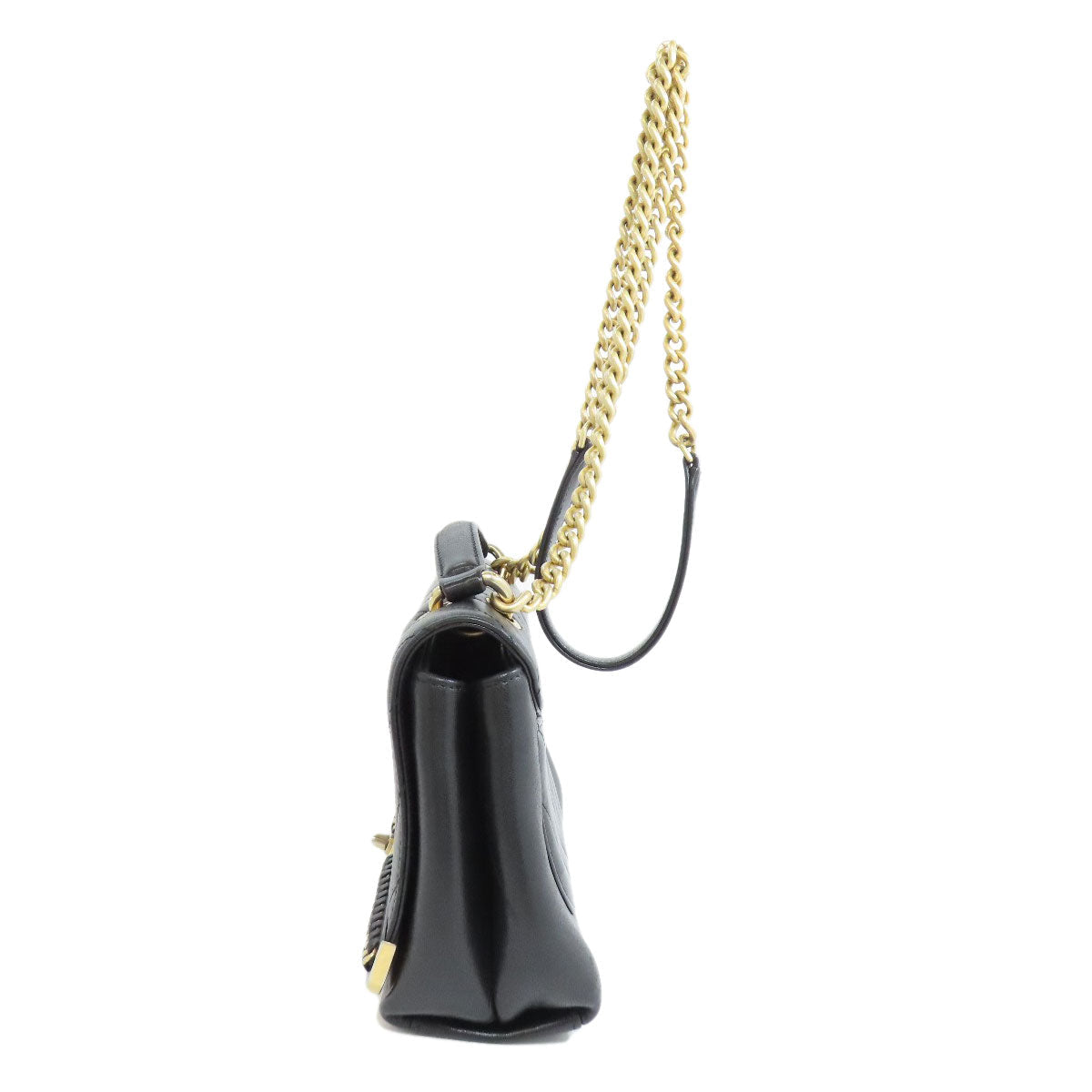 CHANEL – V-Stitch 2-Way Shoulder Bag – Black Lambskin with Gold-Tone Metal – Karl Lagerfeld Collection 2018 – 100% Authentic ✨Previously Owned Very Good Condition ~33% Off MSRP