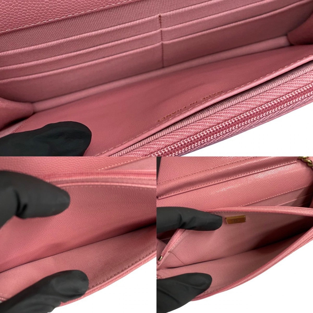 CHANEL Matelassée pinkCaviar Skin Classic Collection