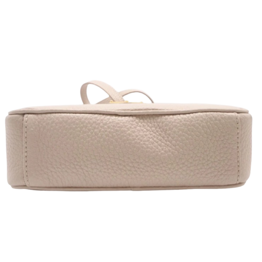 PRADA – Leather Mini Bag Crossbody – Pink Beige – RFID Chip – 100% Authentic Previously Owned