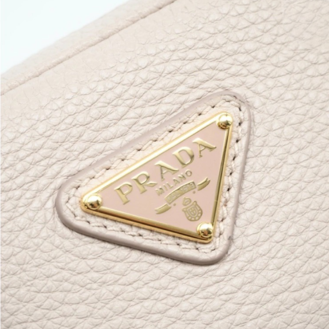 PRADA – Leather Mini Bag Crossbody – Pink Beige – RFID Chip – 100% Authentic Previously Owned
