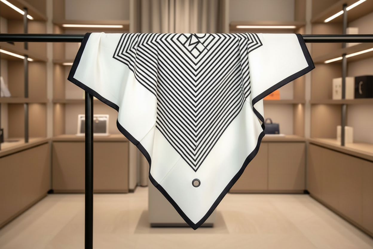 Retro Fresh Style Silk Scarf