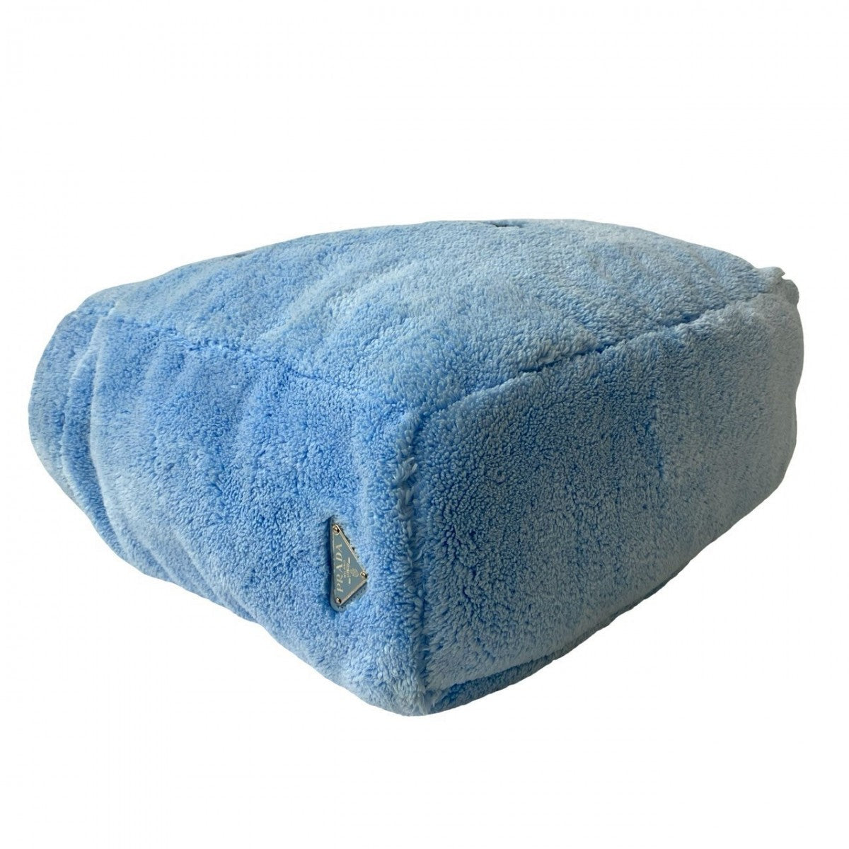 PRADA – Terry Tote Bag (Pile Towel) with Triangle Logo – Blue – 100% Authentic ✨Previously Owned Very Good Condition ~40% Off MSRP