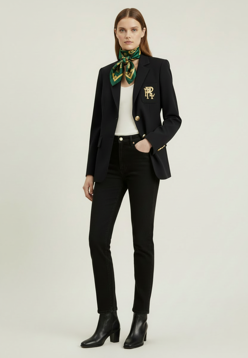 Tailored Fit Crest Blazer Medium * Last Chance *