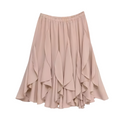 Tiered Ruffle Midi Skirt – A-Line Layered Skirt