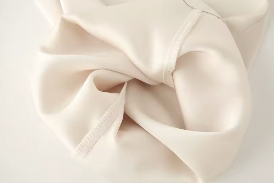 Satin Off-Shoulder Top & High-Waist Trousers Set