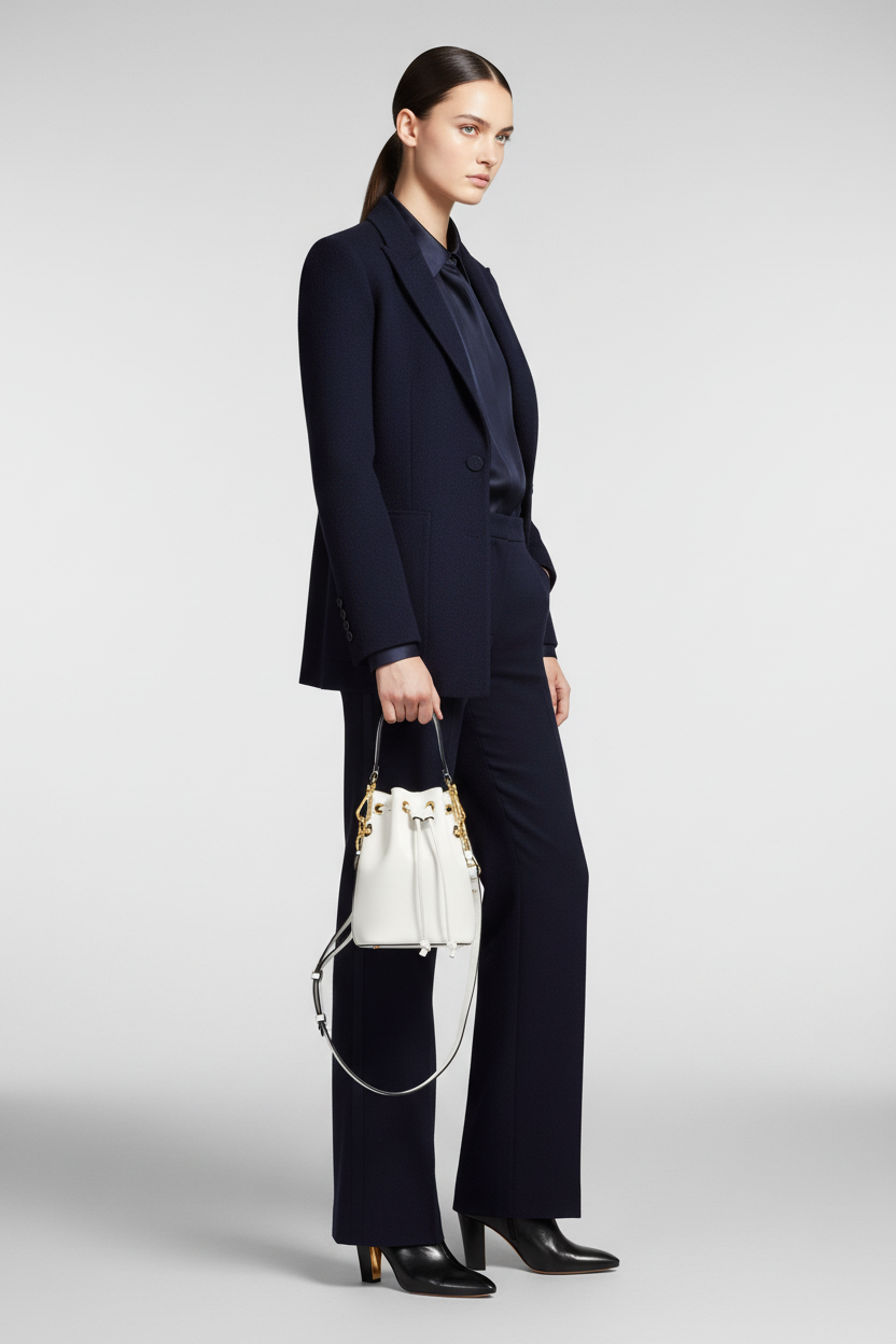 Fendi Mini Mon Tresor Calf Shoulder Bag F11CB/Bianco/Gold – Great Condition | Authentic Pre-Owned | L’LUXE Authentics