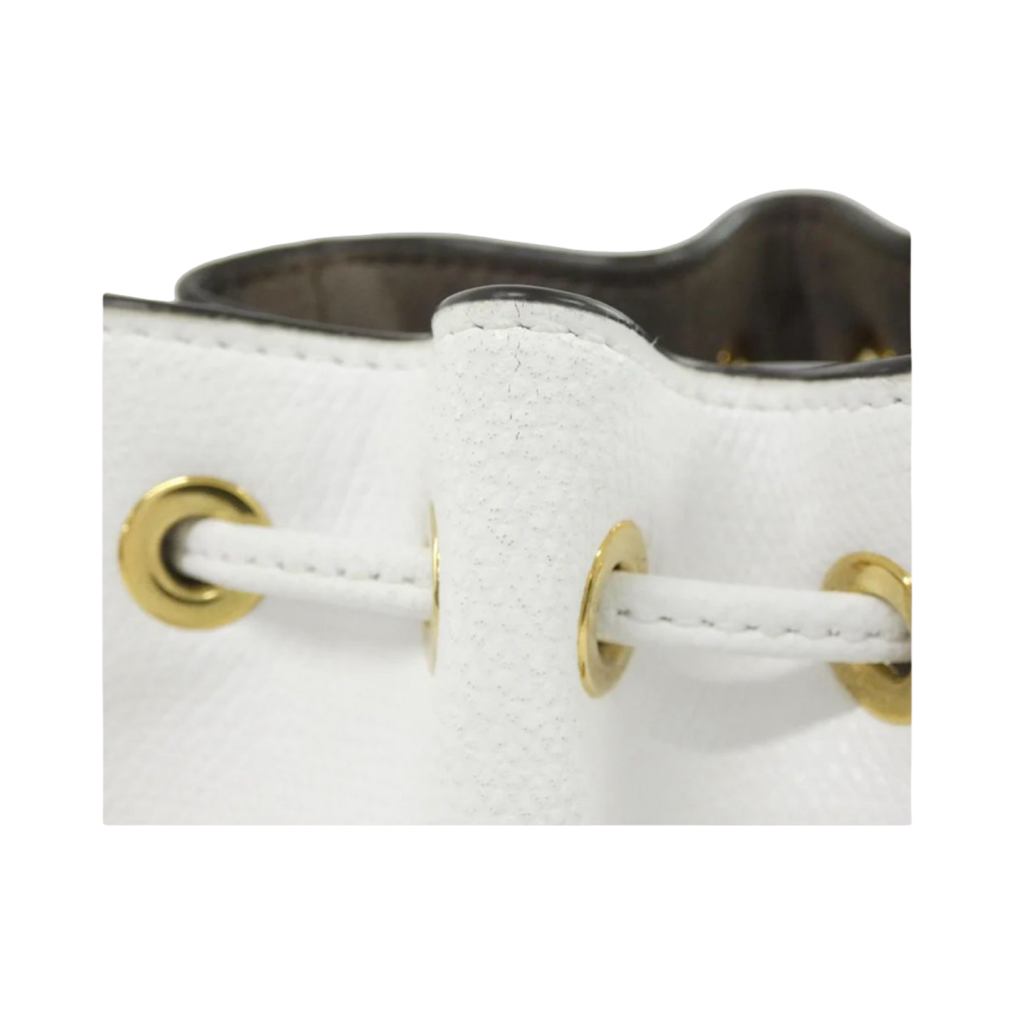 Fendi Mini Mon Tresor Calf Shoulder Bag F11CB/Bianco/Gold – Great Condition | Authentic Pre-Owned | L’LUXE Authentic’s