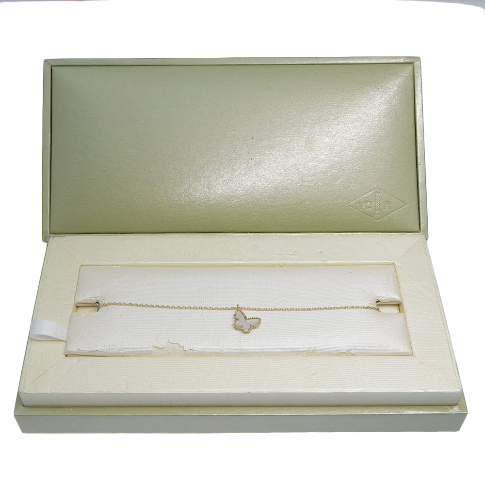 Van Cleef & Arpels – Sweet Alhambra Papillon Necklace – 18K Yellow Gold & Mother-of-Pearl