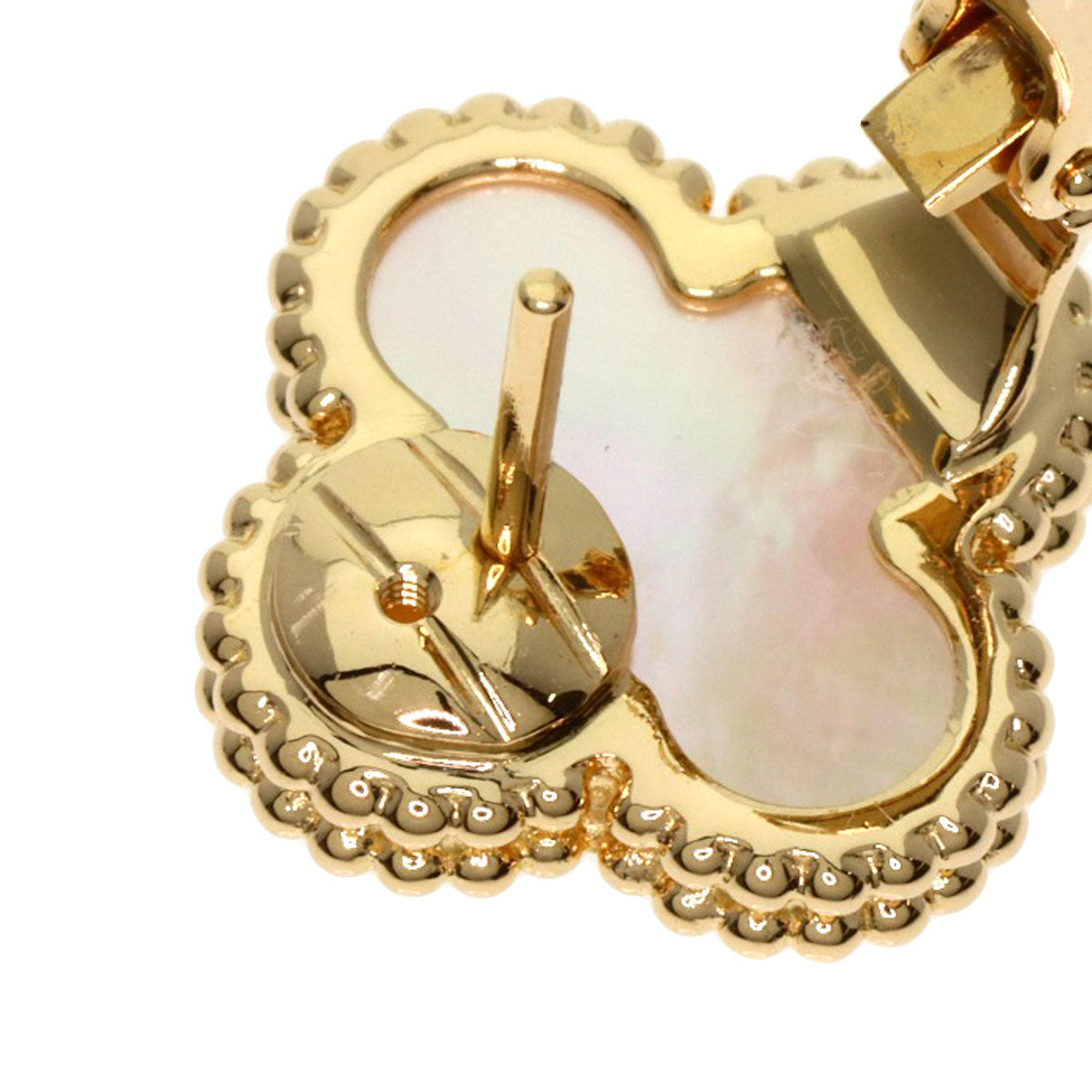 VAN CLEEF & ARPELS – Vintage Alhambra Earrings – 18K Yellow Gold –