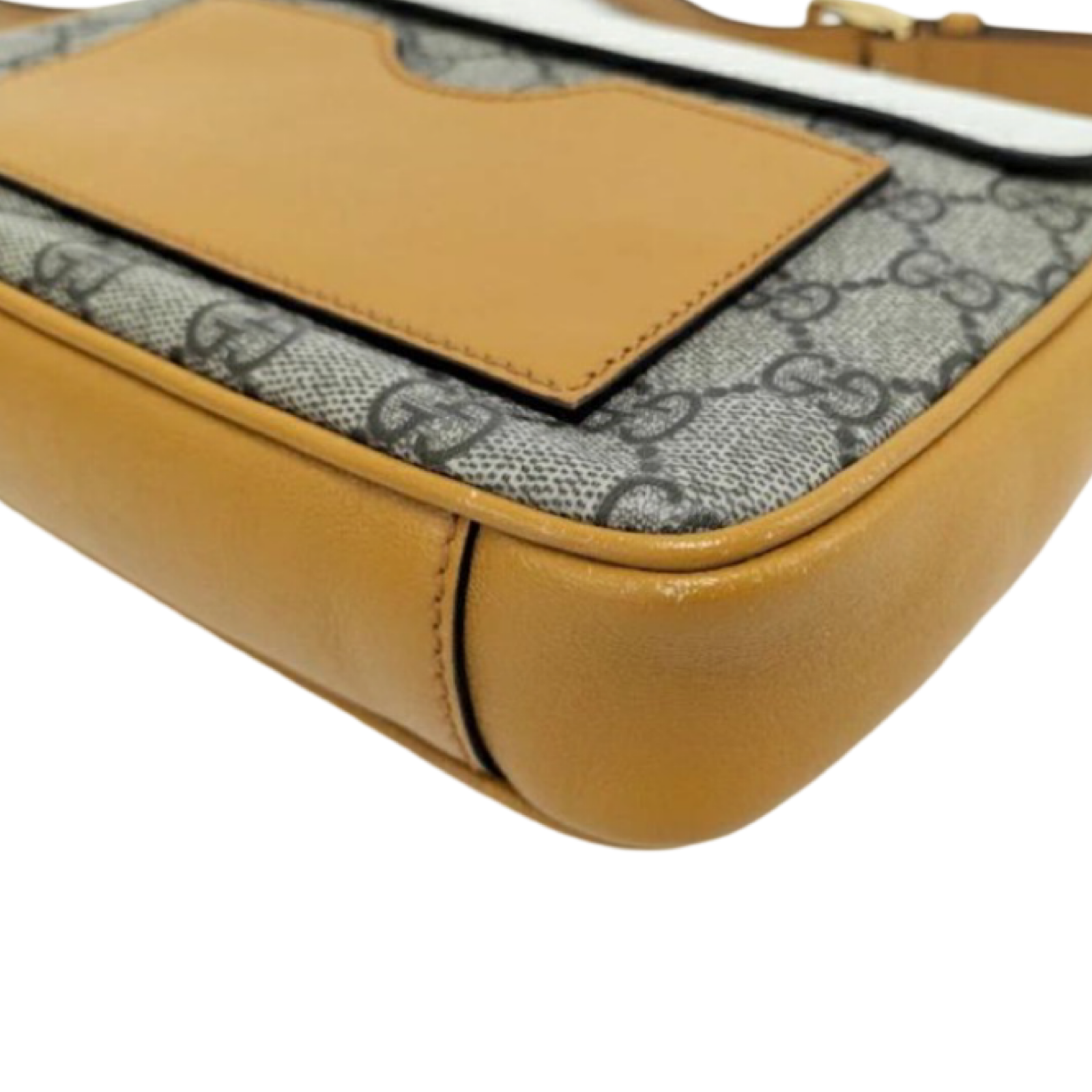 GUCCI Padlock Small GG Supreme Beige Mustard White Shoulder Bag – Authentic Previously Owned