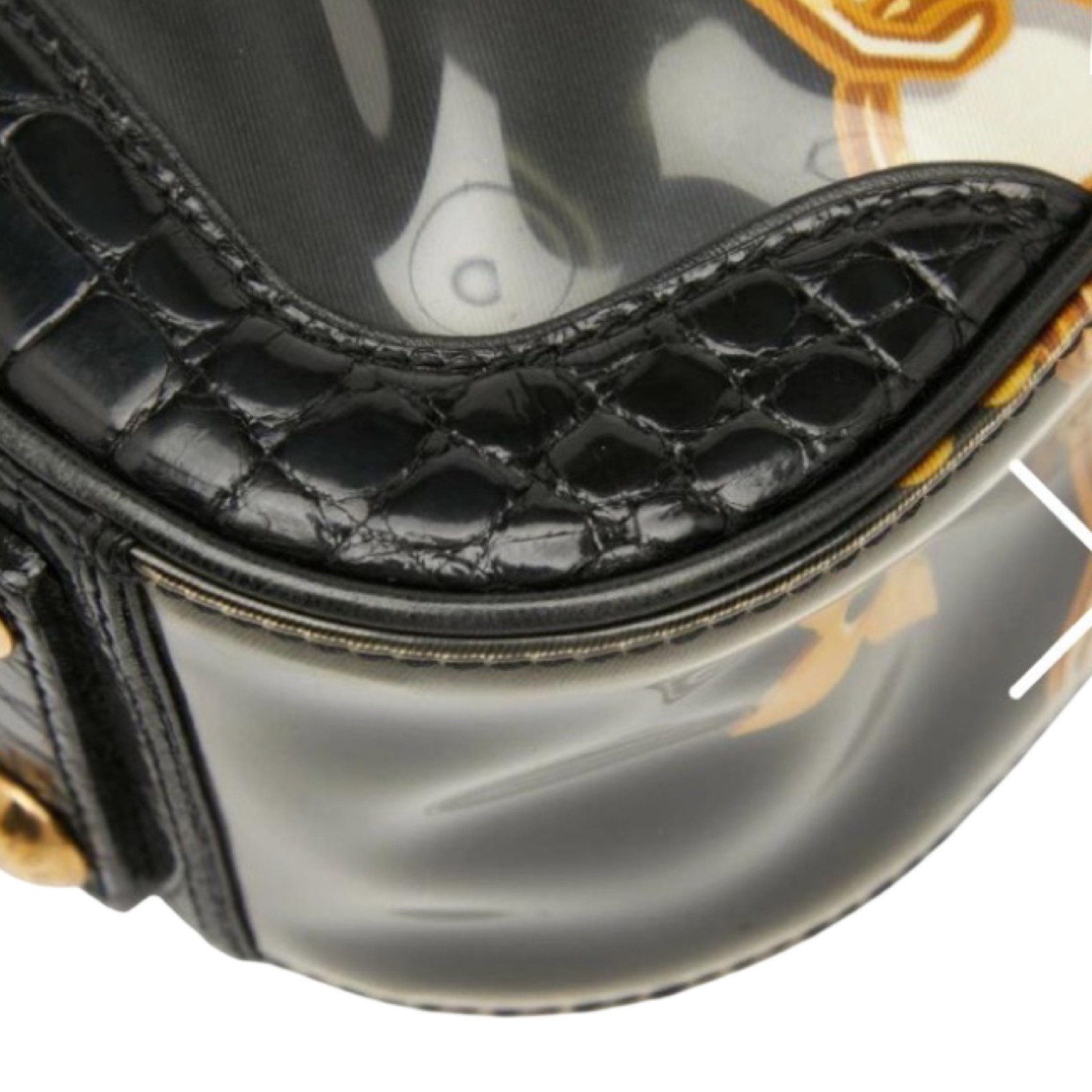 LOUIS VUITTON Sac Flare Monogram Charm Black Beige Gold Chain Shoulder Bag – Authentic Previously Owned