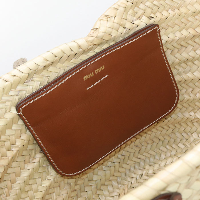 MIU MIU Straw Tote Bag / Basket Bag