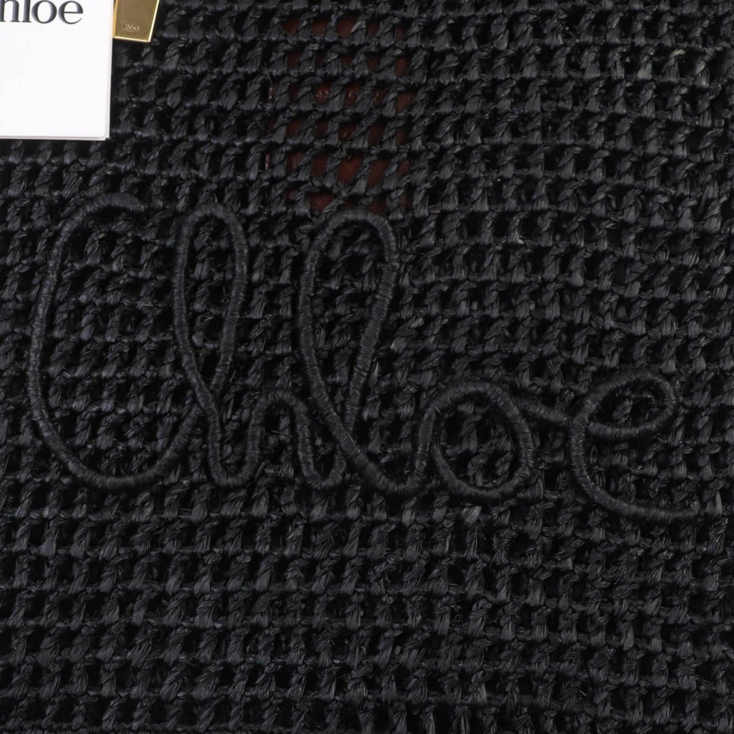 Chloé Black Raffia Tote Banana Summer