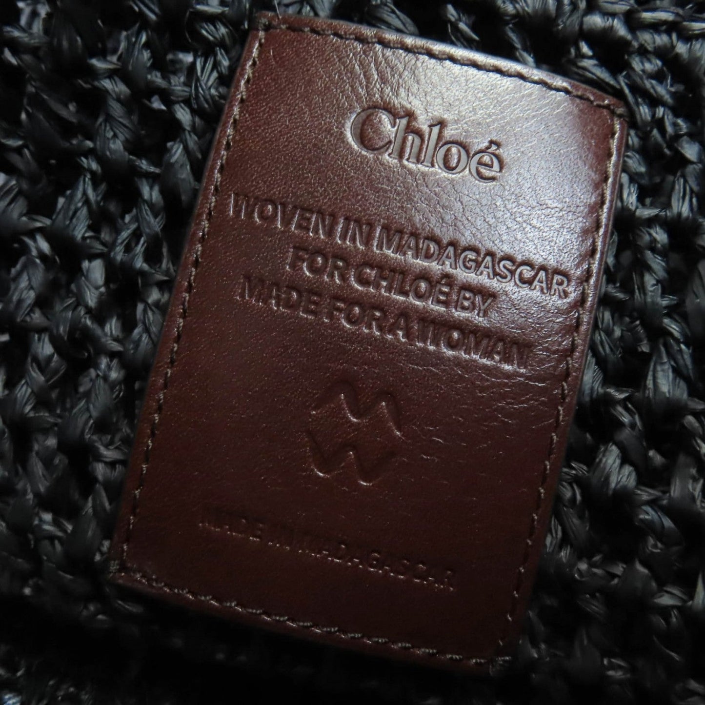 Chloé Black Raffia Tote Banana Summer