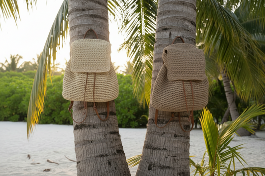 Woven Backpack – Lightweight Summer Beach & City Bag Recommended for its practicality