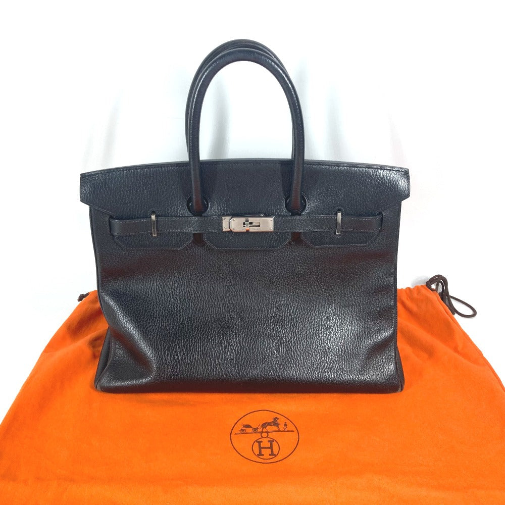 HERMES Birkin 35 Black Ardenne aLeather – CO Stamp