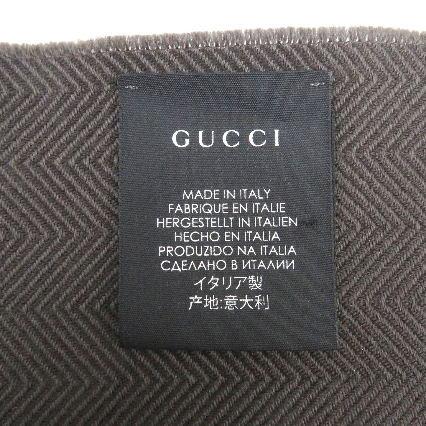 GUCCI – Wool Scarf – Brown 100% Wool – Italy – 100% Authentic ✨Pre-Owned SA Rank ~26% Off MSRP