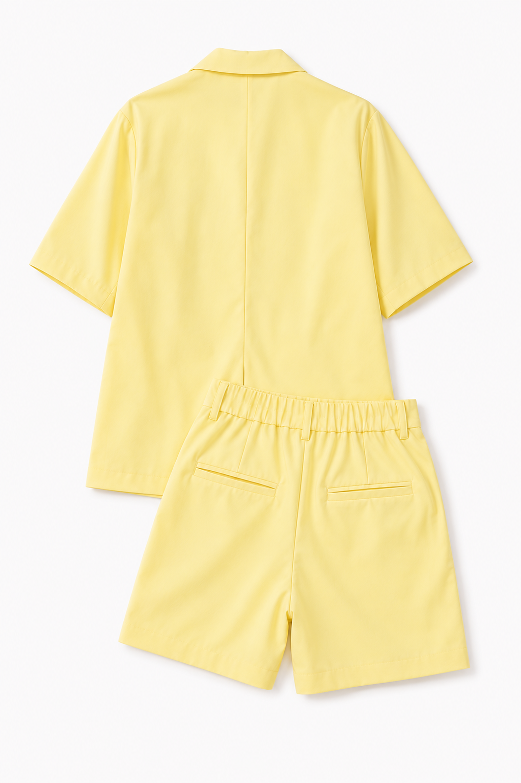 Butter Yellow Blazer & Butter Yellow Blazer and Shorts Outfit Set