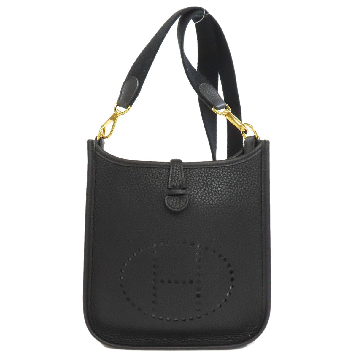 HERMÈS – Evelyn TPM Shoulder Bag – Taurillon Clemence – Gold Metal Hardware  (X Stamp)