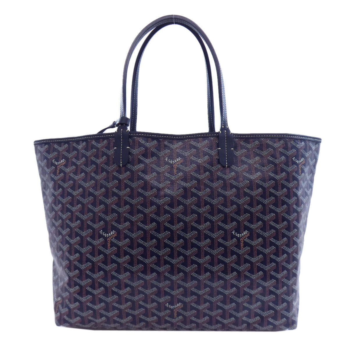 GOYARD – Saint Louis PM Tote Navy Coated Canvas