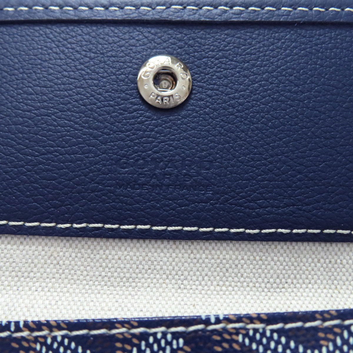 GOYARD – Saint Louis PM Tote Navy Coated Canvas