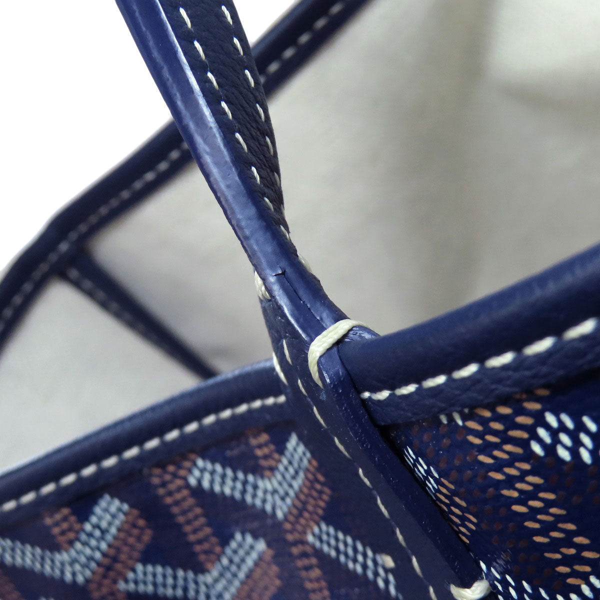 GOYARD – Saint Louis PM Tote Navy Coated Canvas