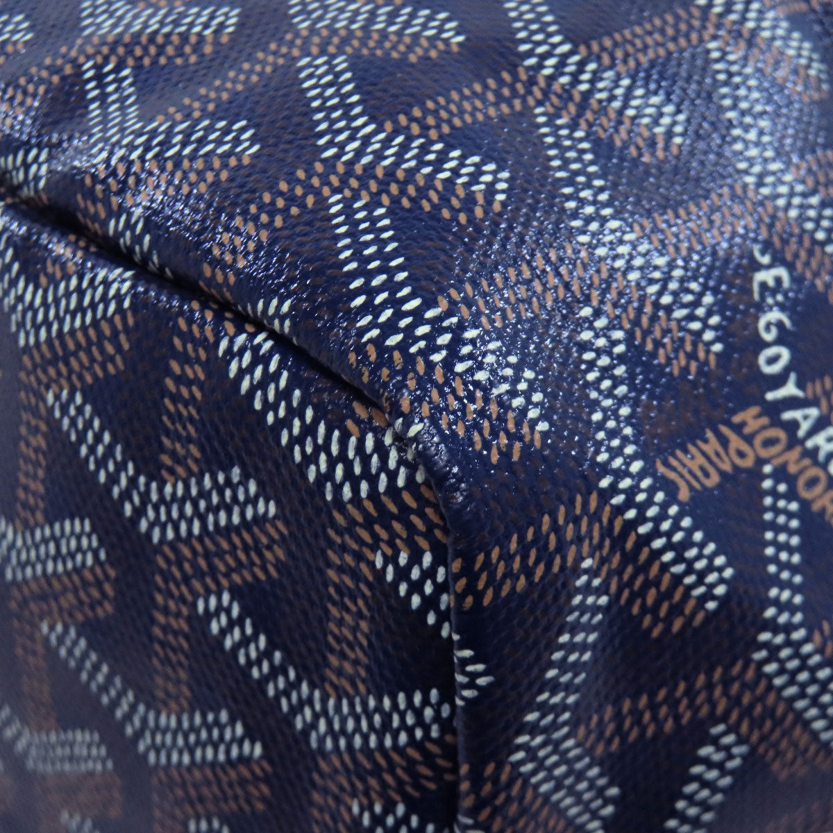 GOYARD – Saint Louis PM Tote Navy Coated Canvas
