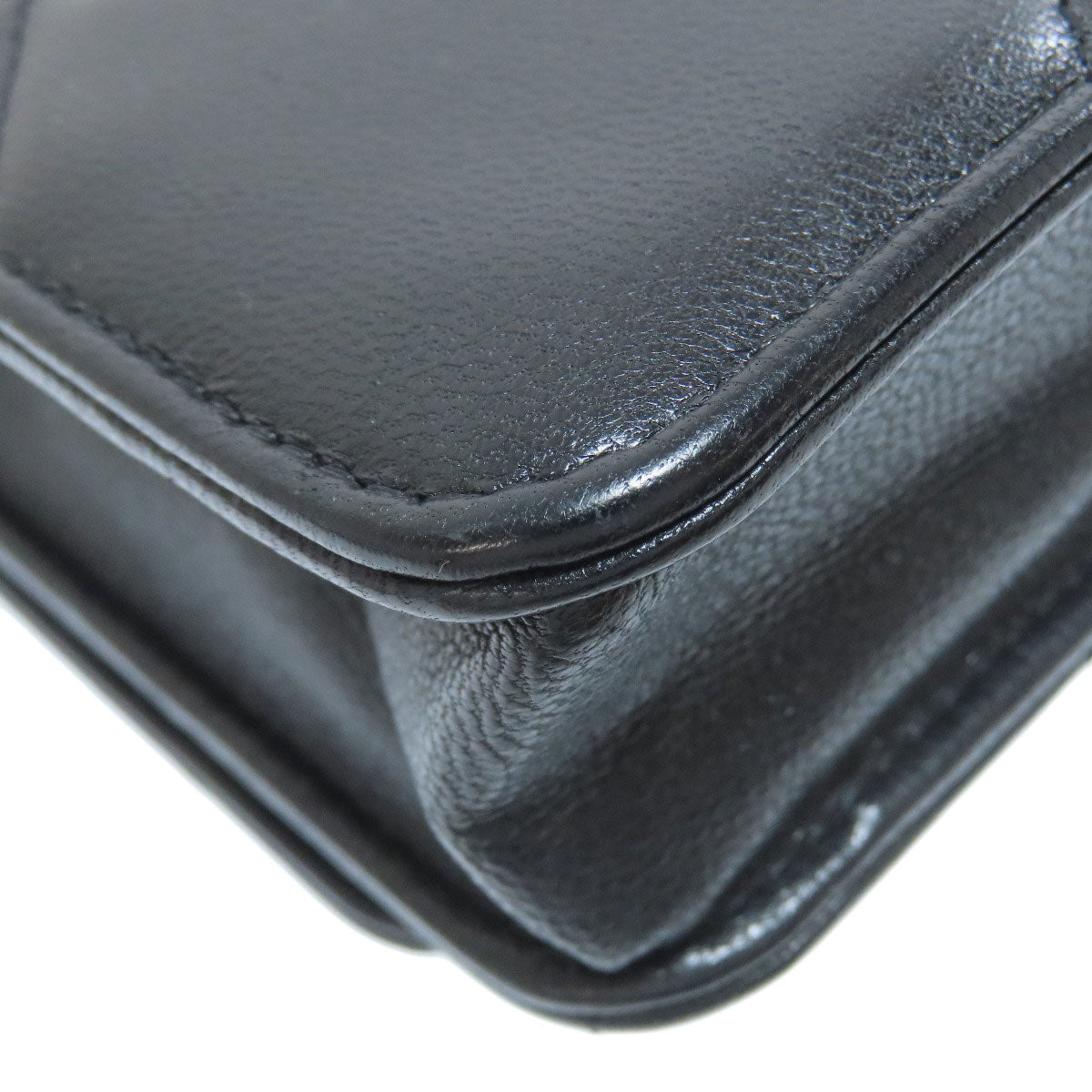 CHANEL 19 Wallet on Chain – Shiny Lambskin, Gold-Tone, Silver-Tone & Ruthenium-Finish Metal, Black 100% Authentic ✨Very Good Pre Owned Condition say