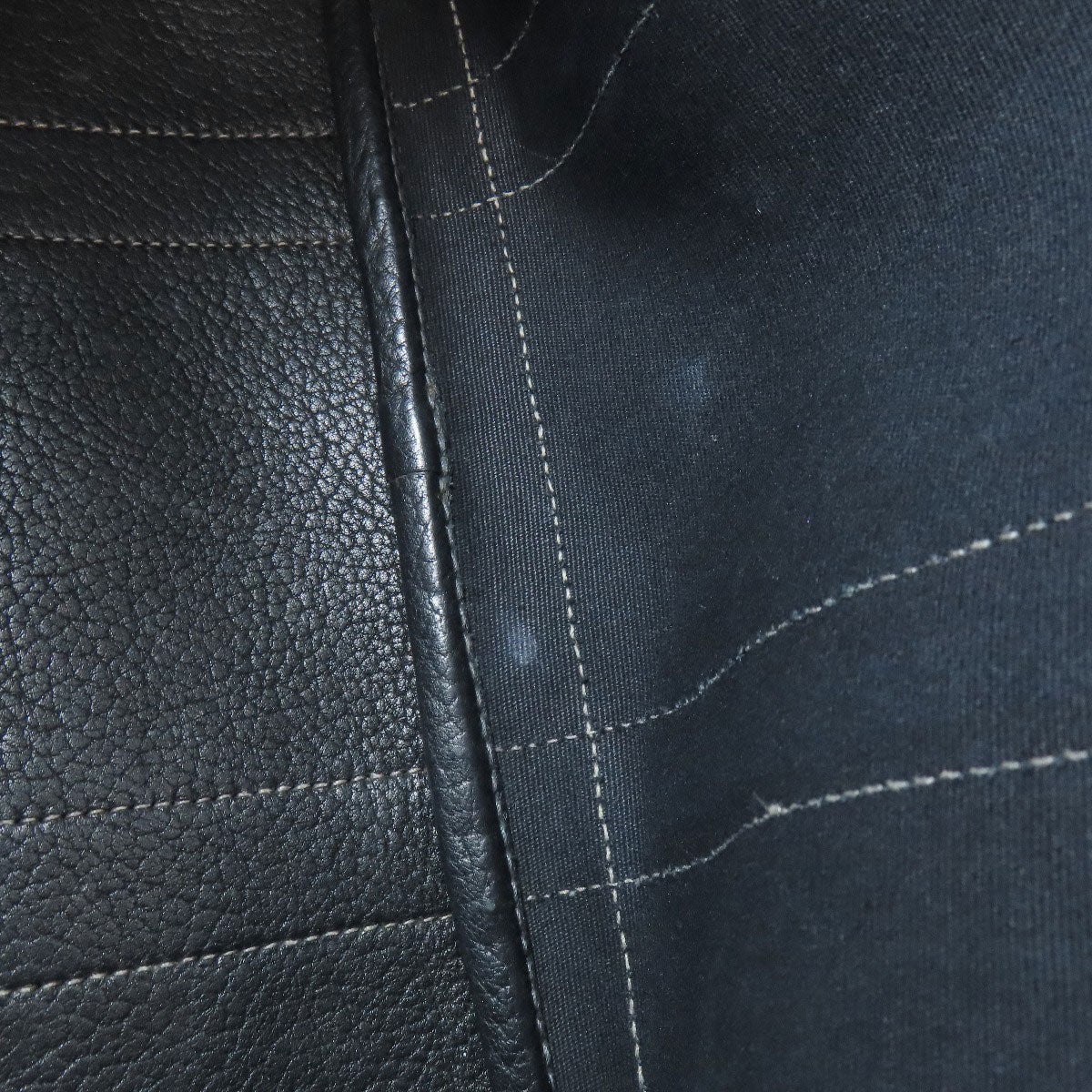 HERMÈS Garden Party TPM – Black Towar Officche Leather – Silver-Tone